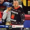 Queens Coach Grant Leonard Gangsta Wrapper Christmas Ugly Sweater 4