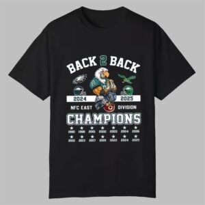 Eagles Back To Back NFC East Champs 2024 2025 Shirt 0 0