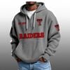Raiders EST 1925 Half Quarter Zip Waffle Hoodie 1