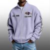 Ravens EST 1996 Quarter Zip Waffe Sweatshirt