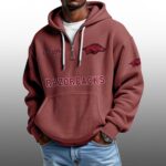 Razorbacks EST 1994 Half Quarter Zip Waffle Hoodie