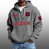 Red Wolves Arkansas State EST 1911 Half Quarter Zip Waffle Hoodie 2