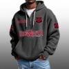Red Wolves Arkansas State EST 1911 Half Quarter Zip Waffle Hoodie 4