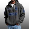 Rice EST 1912 Half Quarter Zip Waffle Hoodie 4