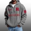 Rutgers EST 1869 Half Quarter Zip Waffle Hoodie