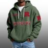 Rutgers EST 1869 Half Quarter Zip Waffle Hoodie 3