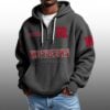 Rutgers EST 1869 Half Quarter Zip Waffle Hoodie 4