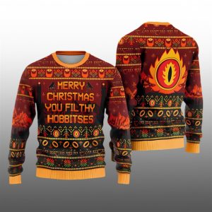 Merry Christmas You Filthy Hobbitses Ugly Sweater 2025 Christmas 1 1
