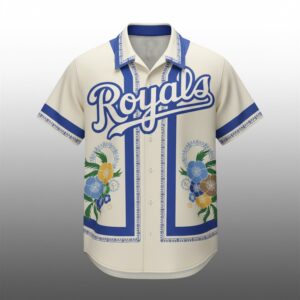 2026 KC Royals Here Comes the Bloom Hawaiian Shirt Giveaway 1