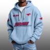 SMU Mustangs EST 1915 Half Quarter Zip Waffle Hoodie 2