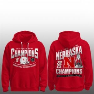 Nebraska Cornhuskers Las Vegas Bowl Champions 2025 Hoodie 1 1
