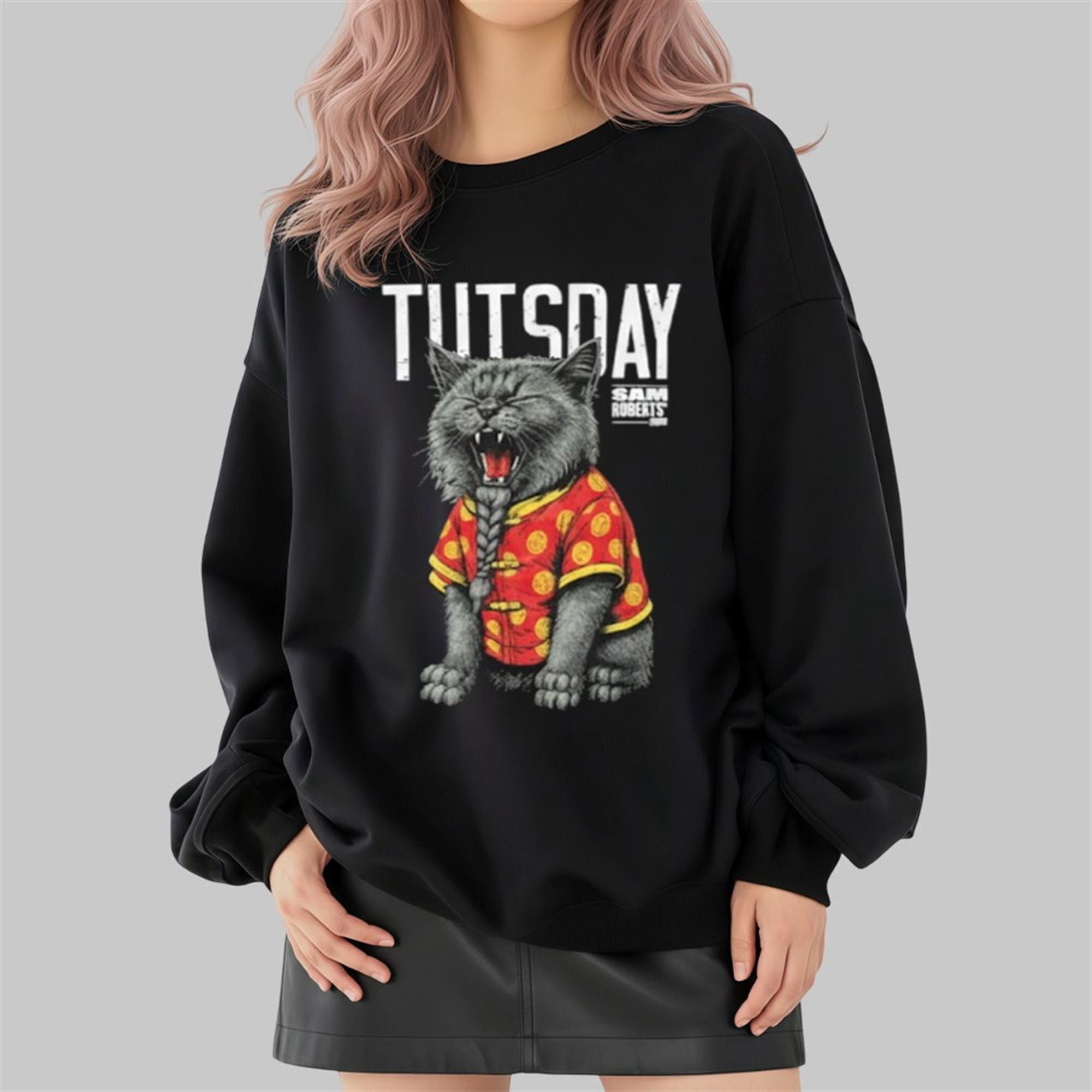 Sam Roberts TUTSDAY Cat Shirt 4 Sam Roberts TUTSDAY Cat Shirt 2 4