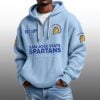 San Jose State Spartans EST 1893 Half Quarter Zip Waffle Hoodie