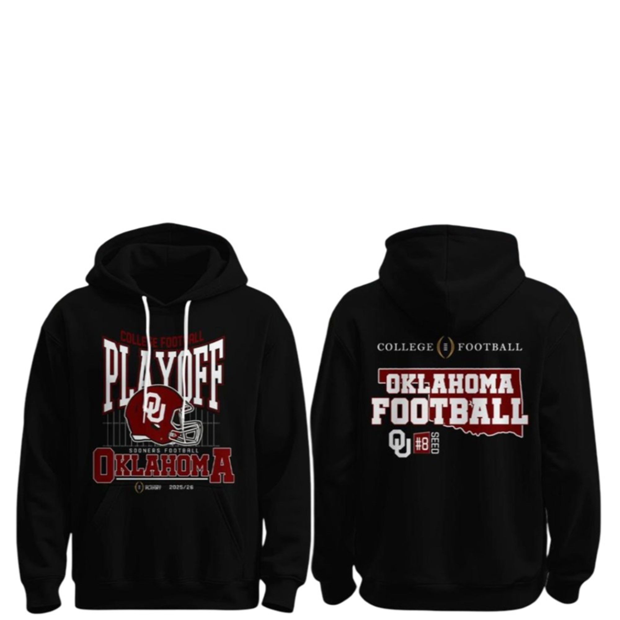 Sooners 2025 2026 College Football Playoff Hoodie 2 Sooners 2025 2026 College Football Playoff Hoodie 1 2