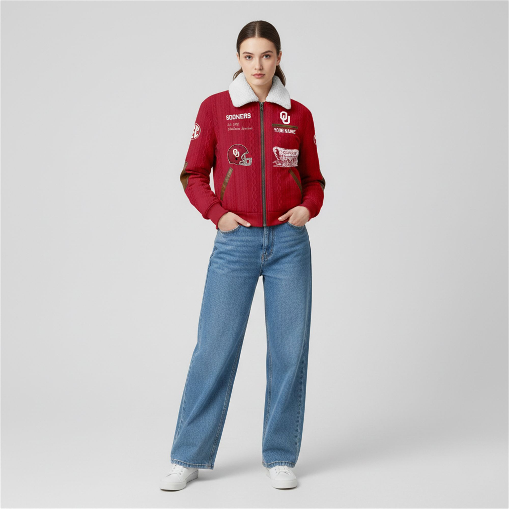 Sooners Est 1895 Winter Fleece Jacket 7