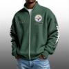 Steelers EST 1933 Quarter Zip Waffle Sweatshirt