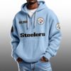 Steelers EST 1993 Half Quarter Zip Waffle Hoodie
