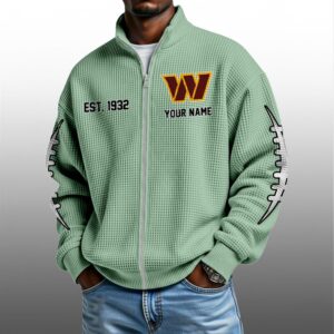 Commanders EST 1932 Quarter Zip Waffle Sweatshirt