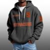 Syracuse EST 1889 Half Quarter Zip Waffle Hoodie 2