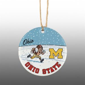 Brutus Ohio Snow Erase The M Ornament 1 1