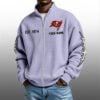 Tb Buccaneers EST 1974 Quarter Zip Waffle Sweatshirt