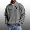 Texans EST 1999 Quarter Zip Waffe Sweatshirt 3