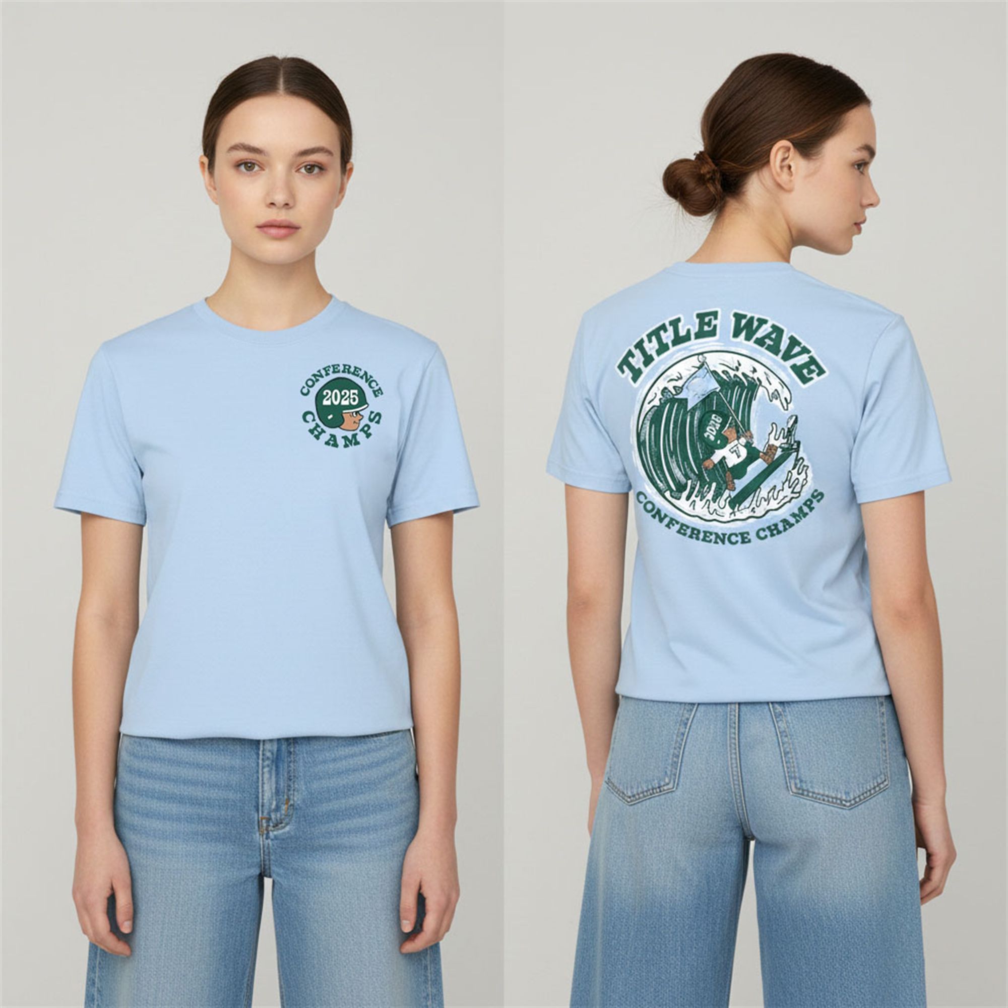 Title Wave Conference Champs 2025 Tulane Green Wave Shirt 2 Title Wave Conference Champs 2025 Tulane Green Wave Shirt 2