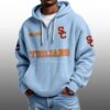 Trojans EST 1886 Half Quarter Zip Waffle Hoodie 3