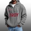 Troy EST 1904 Half Quarter Zip Waffle Hoodie 1