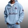 Tulsa EST 1895 Half Quarter Zip Waffle Hoodie 3