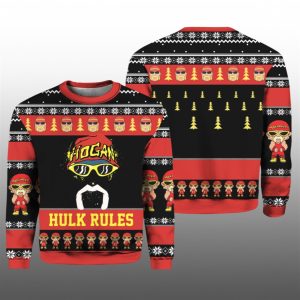 2025 Christmas Hulk Rules Hulk Hogan Ugly Sweater 1 1