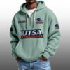 Utsa Roadrunners EST 2011 Half Quarter Zip Waffle Hoodie 2