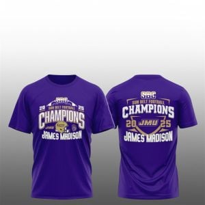 11 James Madison Dukes Sun Belt Champions 2025 Football Shirt