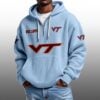 Virginia Tech EST 1892 Half Quarter Zip Waffle Hoodie 3