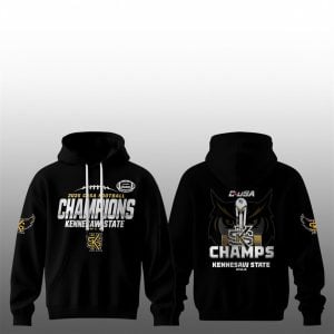 1 Kennesaw State Owls CONFERENCE USA CHAMPS 2025 Hoodie