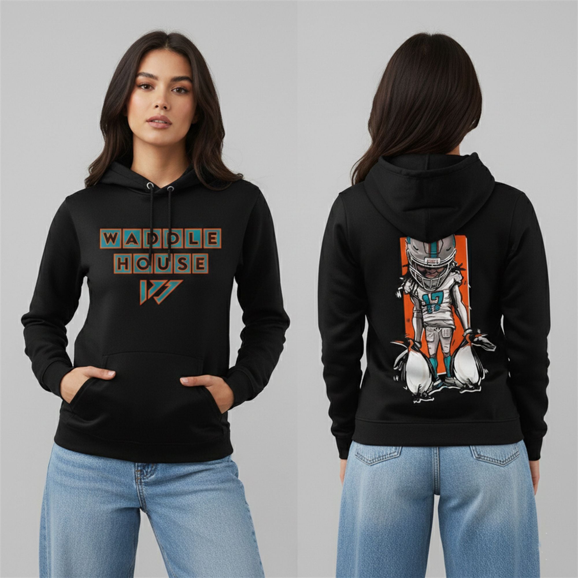 Waddle House Jaylen Waddle Hoodie 4 Waddle House Jaylen Waddle Hoodie 4