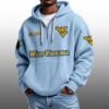 West Virginia EST 1891 Half Quarter Zip Waffle Hoodie 4