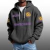 Western Illinois EST 1903 Half Quarter Zip Waffle Hoodie 4