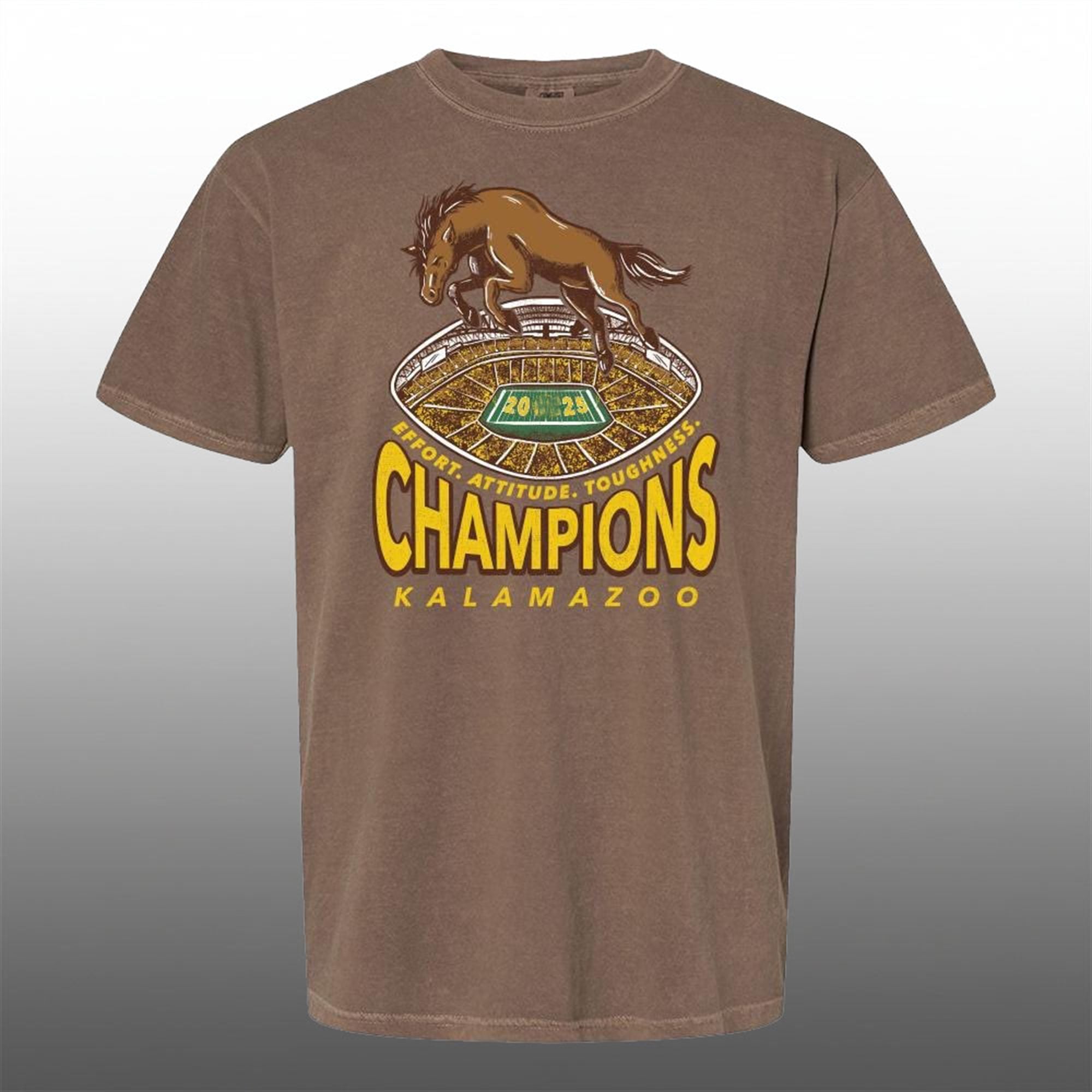 Western Michigan Broncos 2025 Champions Kalamazoo Shirt 0 Western Michigan Broncos 2025 Champions Kalamazoo Shirt 0