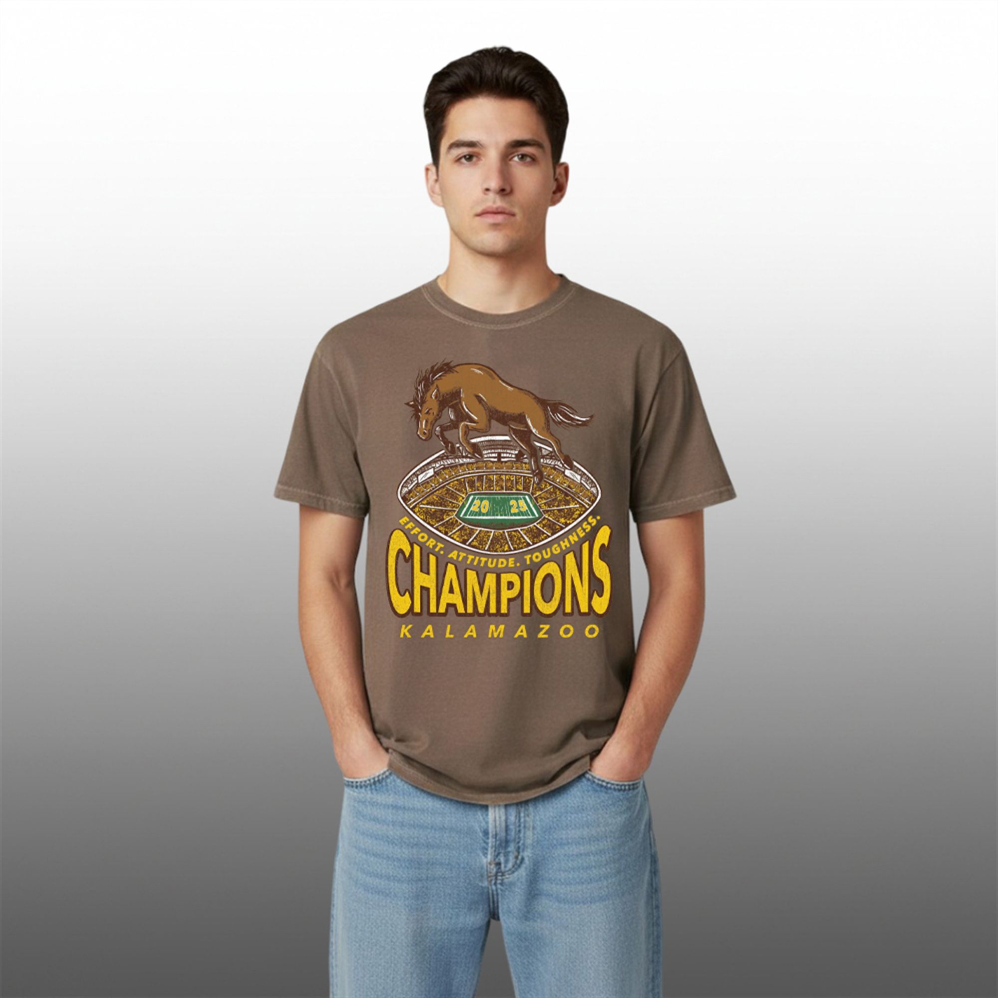 Western Michigan Broncos 2025 Champions Kalamazoo Shirt 2 Western Michigan Broncos 2025 Champions Kalamazoo Shirt 1