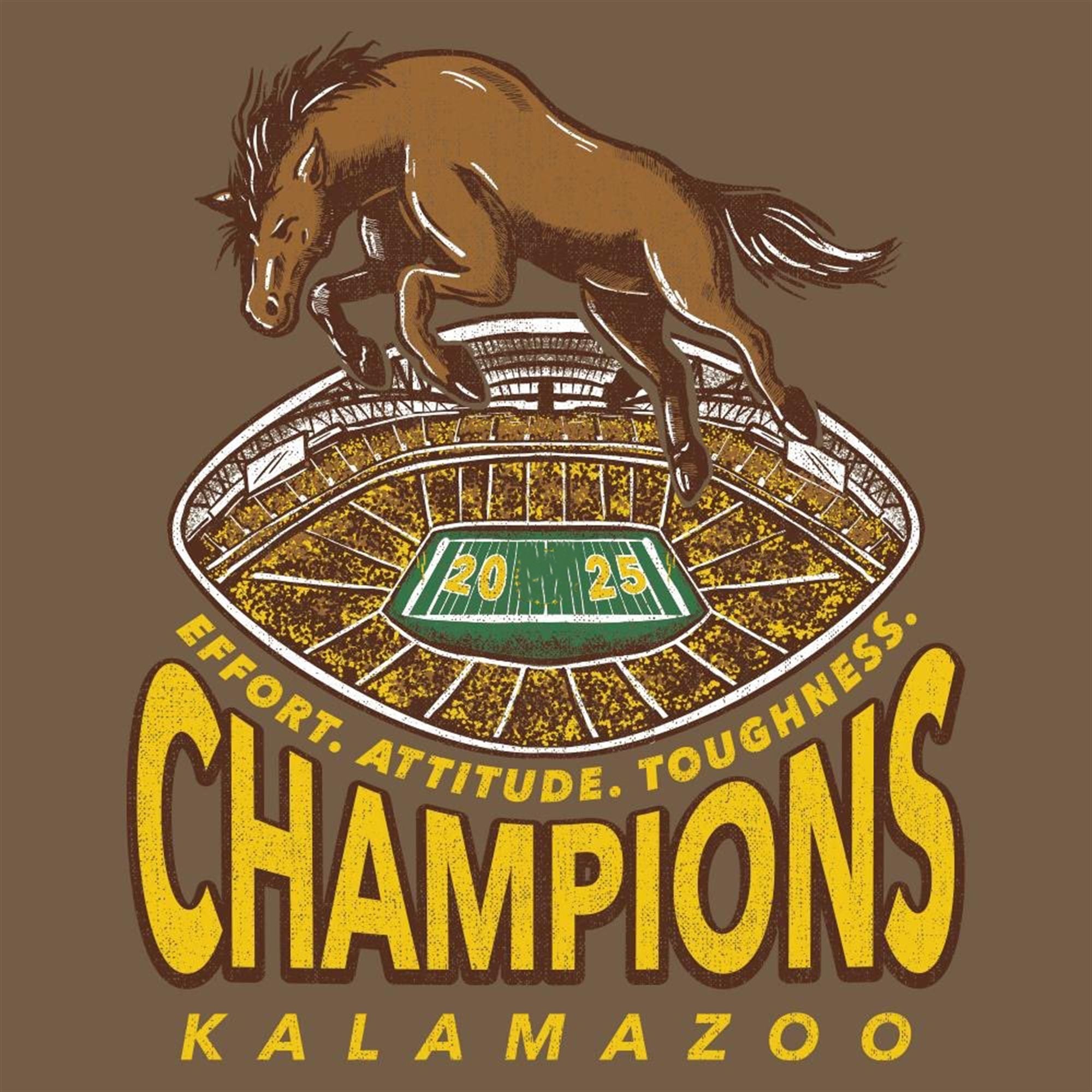 Western Michigan Broncos 2025 Champions Kalamazoo Shirt 4 Western Michigan Broncos 2025 Champions Kalamazoo Shirt 3