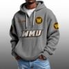 Western Michigan EST 1906 Half Quarter Zip Waffle Hoodie