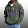 Wildcats EST 1882 Half Quarter Zip Waffle Hoodie 2