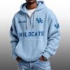 Wildcats EST 1891 Half Quarter Zip Waffle Hoodie