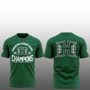 1 Hawaii Rainbow Warriors Sheraton Hawaii Bowl Champions 2025 Shirt 1