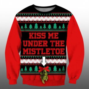 Cam Newton Kiss Me Under The Mistletoe Christmas Ugly Sweater 0