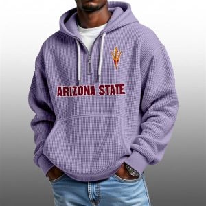 2026 Sun Devils Waffle Zip Hoodie 1