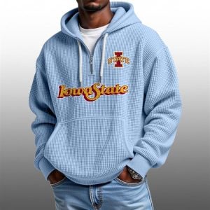 2026 Iowa State Waffle Zip Hoodie 1