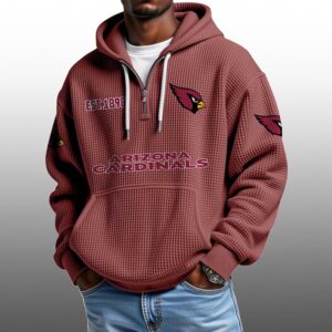 Cardinals EST 1898 Half Quarter Zip Waffle Hoodie 1