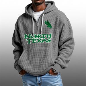 2026 North Texas Waffle Zip Hoodie 1
